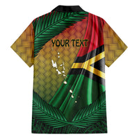 Personalised Long Live Vanuatu Independence Day Family Matching Off Shoulder Maxi Dress and Hawaiian Shirt 46th Anniversary Woven Pattern LT14 - Polynesian Pride