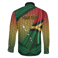 Personalised Long Live Vanuatu Independence Day Family Matching Summer Maxi Dress and Hawaiian Shirt 46th Anniversary Woven Pattern LT14 - Polynesian Pride