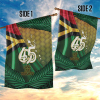 Long Live Vanuatu Independence Day Garden Flag 45th Anniversary Woven Pattern - Polynesian Pride