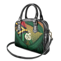 Long Live Vanuatu Independence Day Shoulder Handbag 45th Anniversary Woven Pattern - Polynesian Pride