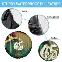Long Live Vanuatu Independence Day Spare Tire Cover 46th Anniversary Woven Pattern LT14 - Polynesian Pride