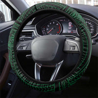 Long Live Vanuatu Independence Day Steering Wheel Cover 45th Anniversary Woven Pattern - Polynesian Pride