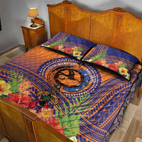 PNG New Ireland Province Quilt Bed Set Niu Ailan Necklace Polynesian Tattoo - Polynesian Pride