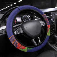 PNG New Ireland Province Steering Wheel Cover Niu Ailan Necklace Polynesian Tattoo - Polynesian Pride