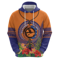 PNG New Ireland Province Zip Hoodie Niu Ailan Necklace Polynesian Tattoo - Polynesian Pride