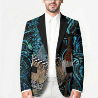 New Zealand Tui Bird Taiaha Blazer Maori Weapon Paua Shell Mix Silver Fern LT14 - Polynesian Pride
