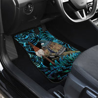 New Zealand Tui Bird Taiaha Car Mats Maori Weapon Paua Shell Mix Silver Fern LT14 - Polynesian Pride