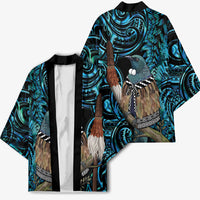 New Zealand Tui Bird Taiaha Kimono Maori Weapon Paua Shell Mix Silver Fern LT14 - Polynesian Pride