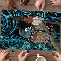 New Zealand Tui Bird Taiaha Puzzle Maori Weapon Paua Shell Mix Silver Fern LT14 - Polynesian Pride