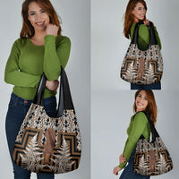Wahaika New Zealand Grocery Bag Maori Weapon Kowhaiwhai Fern Poutama Motifs LT14 - Polynesian Pride