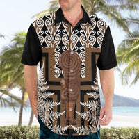 Wahaika New Zealand Hawaiian Shirt Maori Weapon Kowhaiwhai Fern Poutama Motifs LT14 - Polynesian Pride