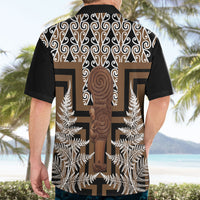 Wahaika New Zealand Hawaiian Shirt Maori Weapon Kowhaiwhai Fern Poutama Motifs LT14 - Polynesian Pride