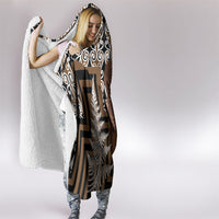 Wahaika New Zealand Hooded Blanket Maori Weapon Kowhaiwhai Fern Poutama Motifs LT14 - Polynesian Pride
