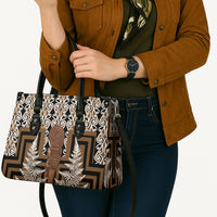 Wahaika New Zealand Leather Bag Maori Weapon Kowhaiwhai Fern Poutama Motifs LT14 - Polynesian Pride