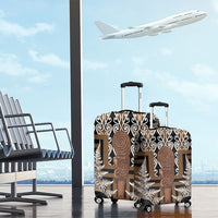 Wahaika New Zealand Luggage Cover Maori Weapon Kowhaiwhai Fern Poutama Motifs LT14 - Polynesian Pride