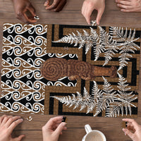 Wahaika New Zealand Puzzle Maori Weapon Kowhaiwhai Fern Poutama Motifs LT14 - Polynesian Pride