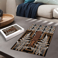 Wahaika New Zealand Puzzle Maori Weapon Kowhaiwhai Fern Poutama Motifs LT14 - Polynesian Pride