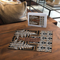 Wahaika New Zealand Puzzle Maori Weapon Kowhaiwhai Fern Poutama Motifs LT14 - Polynesian Pride