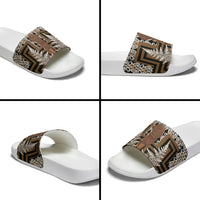 Wahaika New Zealand Slide Sandals Maori Weapon Kowhaiwhai Fern Poutama Motifs LT14 - Polynesian Pride