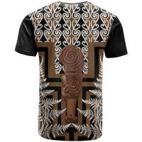 Wahaika New Zealand T Shirt Maori Weapon Kowhaiwhai Fern Poutama Motifs LT14 - Polynesian Pride