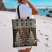 Wahaika New Zealand Tote Bag Maori Weapon Kowhaiwhai Fern Poutama Motifs LT14 - Polynesian Pride