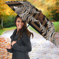 Wahaika New Zealand Umbrella Maori Weapon Kowhaiwhai Fern Poutama Motifs LT14 - Polynesian Pride