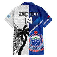 Custom Fiji And Samoa Rugby Hawaiian Shirt 2023 World Cup Samoan Mix Tapa Pattern LT14 - Polynesian Pride
