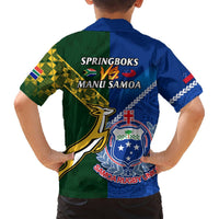 Samoa And South Africa Rugby Hawaiian Shirt 2023 World Cup Manu Samoa With Springboks LT14 - Polynesian Pride