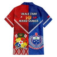 Samoa And Tonga Rugby Hawaiian Shirt 2023 World Cup Manu Samoa With Ikale Tahi LT14 - Polynesian Pride