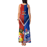 Samoa And Tonga Rugby Tank Maxi Dress 2023 World Cup Manu Samoa With Ikale Tahi LT14 - Polynesian Pride