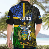 Personalised South Sea Islanders Hawaiian Shirt Kanakas With Solomon Islands Coat Of Arms LT14 - Polynesian Pride