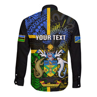 personalised-south-sea-islanders-long-sleeve-button-shirt-kanakas-with-solomon-islands-coat-of-arms