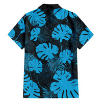 Blue Hawaii Kukui Nut Lei Hawaiian Shirt Hawaiian Pattern Monstera Tropical Vibes - Polynesian Pride