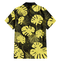 Yellow Hawaii Kukui Nut Lei Family Matching Off Shoulder Maxi Dress and Hawaiian Shirt Hawaiian Pattern Monstera Tropical Vibes - Polynesian Pride
