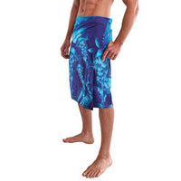 Purple Paradise Polynesia Jellyfish Lavalava Plumeria Polynesian Tattoo Glowing Vibes LT14 - Polynesian Pride