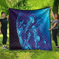 Purple Paradise Polynesia Jellyfish Quilt Plumeria Polynesian Tattoo Glowing Vibes