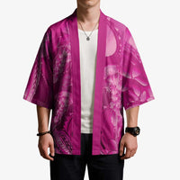 Pink Gradient Polynesia Jellyfish Kimono Plumeria Polynesian Tattoo Glowing Vibes