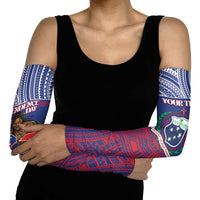 Personalised Samoa Independence Day Arm Sleeves 64th Anniversary Toa O Samoa