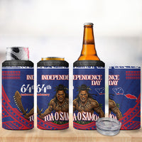 Samoa Independence Day 4 in 1 Can Cooler Tumbler 64th Anniversary Toa O Samoa