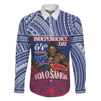 Personalised Samoa Independence Day Family Matching Puletasi and Hawaiian Shirt 64th Anniversary Toa O Samoa