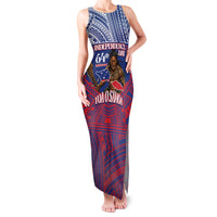 Personalised Samoa Independence Day Family Matching Tank Maxi Dress and Hawaiian Shirt 64th Anniversary Toa O Samoa