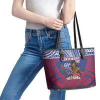 Samoa Independence Day Leather Tote Bag 64th Anniversary Toa O Samoa