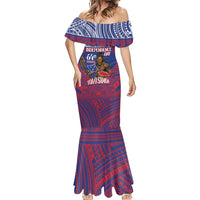 Personalised Samoa Independence Day Mermaid Dress 64th Anniversary Toa O Samoa