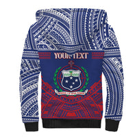Personalised Samoa Independence Day Sherpa Hoodie 64th Anniversary Toa O Samoa