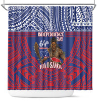 Samoa Independence Day Shower Curtain 64th Anniversary Toa O Samoa