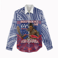 Personalised Samoa Independence Day Women Casual Shirt 64th Anniversary Toa O Samoa