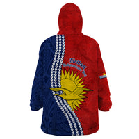 Kiribati Independence Day Wearable Blanket Hoodie Happy 44th Anniversary Hibiscus Polynesian LT14 - Polynesian Pride