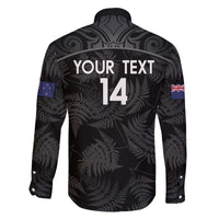 Custom New Zealand Silver Fern Football Family Matching Off Shoulder Maxi Dress and Hawaiian Shirt Summer 2024 Olympic Go Aotearoa