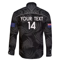 Custom New Zealand Silver Fern Football Family Matching Short Sleeve Bodycon Dress and Hawaiian Shirt Summer 2024 Olympic Go Aotearoa