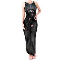 Custom New Zealand Silver Fern Football Tank Maxi Dress Summer 2024 Olympic Go Aotearoa LT14 Women Black - Polynesian Pride